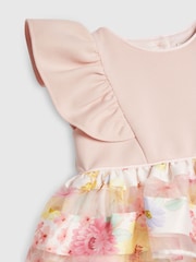 River Island Pink Floral Occasion Dress - Image 3 of 4