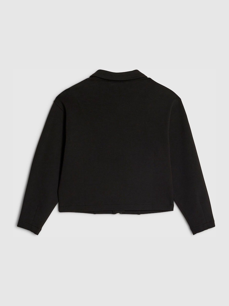 River Island Black Zip Through Jacket - Image 2 of 4 River Island Black Zip Through Jacket - Image 2 of 4