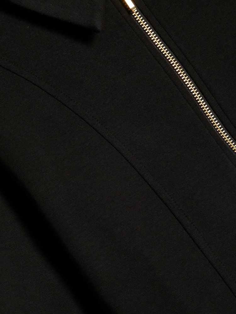 River Island Black Zip Through Jacket - Image 4 of 4 River Island Black Zip Through Jacket - Image 4 of 4