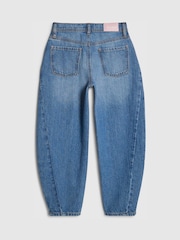 River Island Blue Barrel Fit Jeans - Image 2 of 4