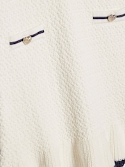 River Island Cream Knitted Boucle Dress - Image 4 of 4