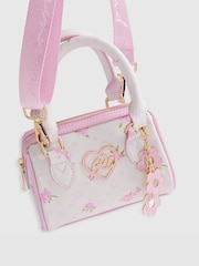 River Island White Ditsy Mini Bowler Bag - Image 4 of 5