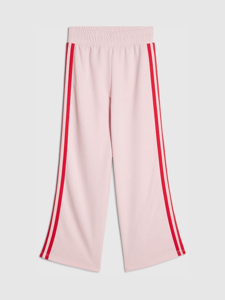 River Island Pink Wide Fit Side Stripe Trousers - Image 1 of 4