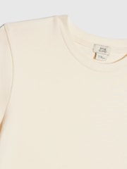 River Island Cream Logo T-Shirt & Kickflare Set - Image 3 of 4
