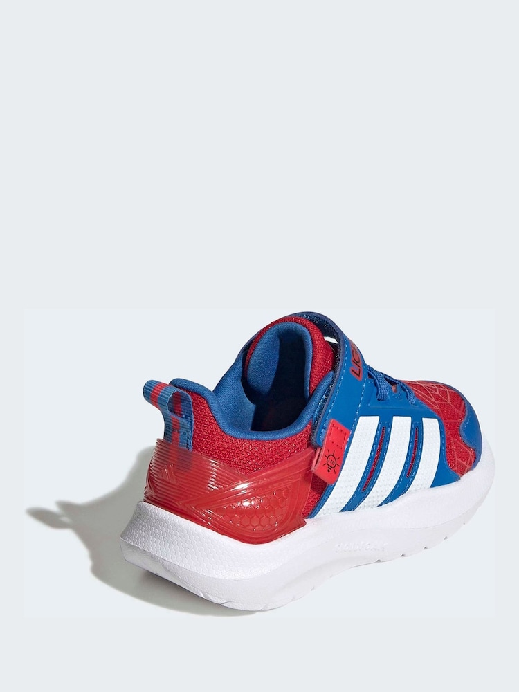 adidas Red Marvel Infants Lightorama Spider-Man Shoes - Image 2 of 10 adidas Red Marvel Infants Lightorama Spider-Man Shoes - Image 2 of 10