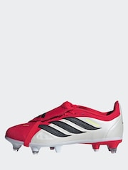 adidas Red Predator League Fold-Over Tongue Soft Ground Football Boots - Image 4 of 10