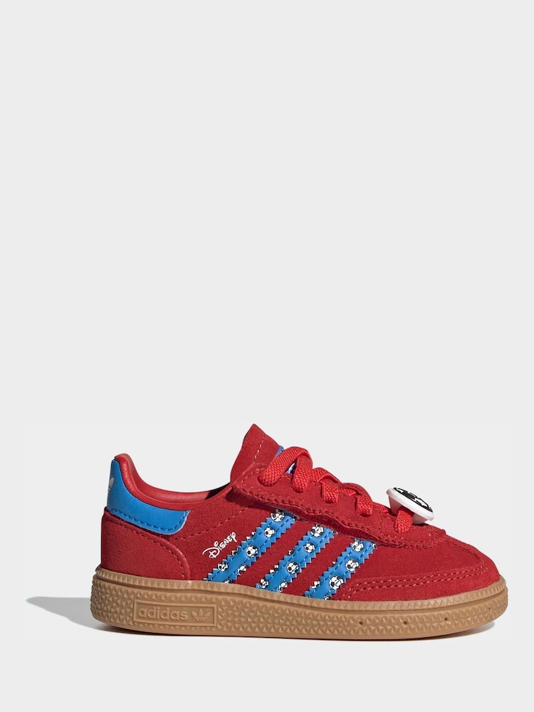 adidas Originals Red Disney Handball Spezial Comfort Closure Elastic Lace Shoes - Image 1 of 9 adidas Originals Red Disney Handball Spezial Comfort Closure Elastic Lace Shoes - Image 1 of 9