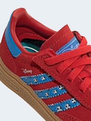 adidas Originals Red Disney Handball Spezial Comfort Closure Elastic Lace Shoes - Image 6 of 9