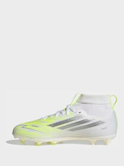 adidas White F50 Sparkfusion League Mid Cut Firm Ground / Artificial Ground Football Boots - Image 2 of 8