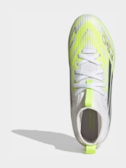adidas White F50 Sparkfusion League Mid Cut Firm Ground / Artificial Ground Football Boots - Image 5 of 8