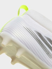 adidas White F50 Sparkfusion League Mid Cut Firm Ground / Artificial Ground Football Boots - Image 7 of 8
