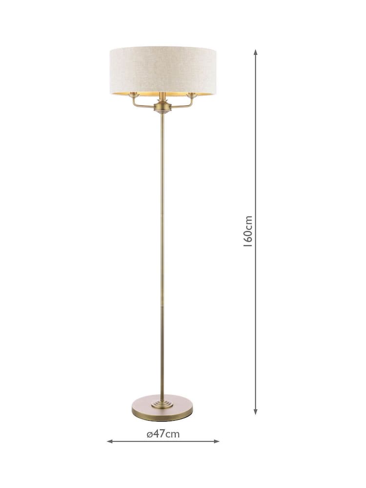 Laura Ashley Natural Sorrento Floor Lamp - Image 6 of 6
