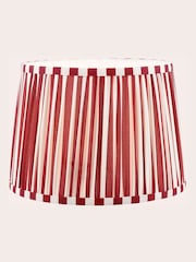 Laura Ashley Red Denwick 12" Pleated Shade Ceiling Light - Image 4 of 6