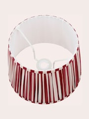 Laura Ashley Red Denwick 12" Pleated Shade Ceiling Light - Image 5 of 6