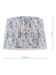 Laura Ashley Blue Adwick Trail 12" Pleated Shade Blue Ceiling Lights - Image 4 of 6