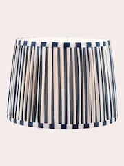 Laura Ashley Blue Denwick 12" Pleated Shade Ceiling Light - Image 4 of 6