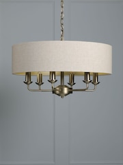 Laura Ashley Natural Sorrento Large Ceiling Light - Image 2 of 6