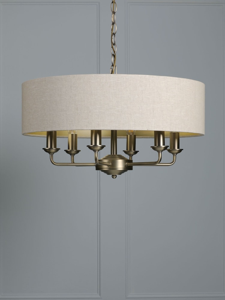Laura Ashley Natural Sorrento Large Ceiling Light - Image 2 of 6
