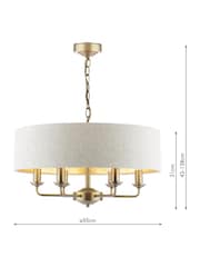 Laura Ashley Natural Sorrento Large Ceiling Light - Image 4 of 6