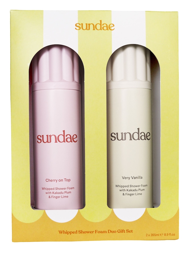 Sundae Very Vanilla & Cherry on Top Shower Foams 2 x 265ml Gift Set - Image 1 of 2