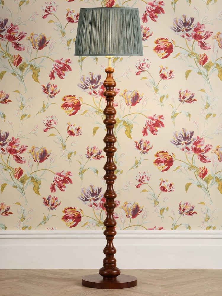 Laura Ashley Walnut Millbrook Floor Lamp Base Only - Image 2 of 6 Laura Ashley Walnut Millbrook Floor Lamp Base Only - Image 2 of 6