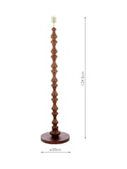Laura Ashley Walnut Millbrook Floor Lamp Base Only - Image 6 of 6