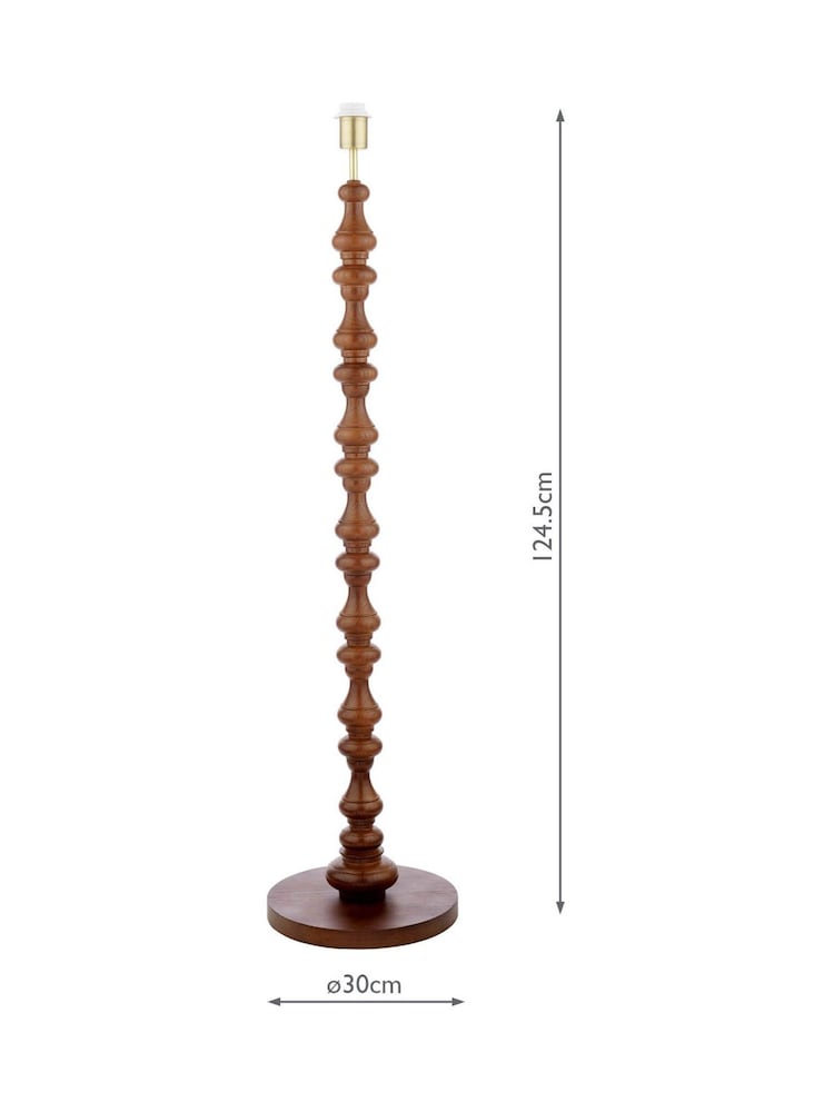 Laura Ashley Walnut Millbrook Floor Lamp Base Only - Image 6 of 6 Laura Ashley Walnut Millbrook Floor Lamp Base Only - Image 6 of 6