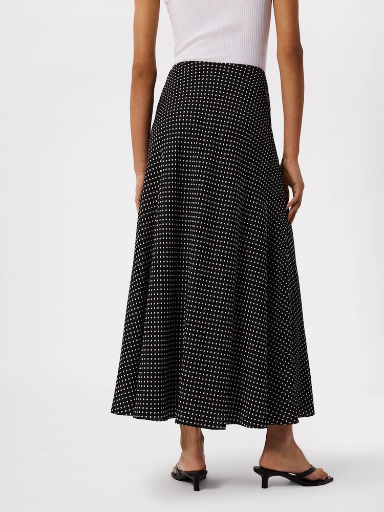 Whistles Black Mini Polka Dot Maxi Skirt - Image 2 of 4