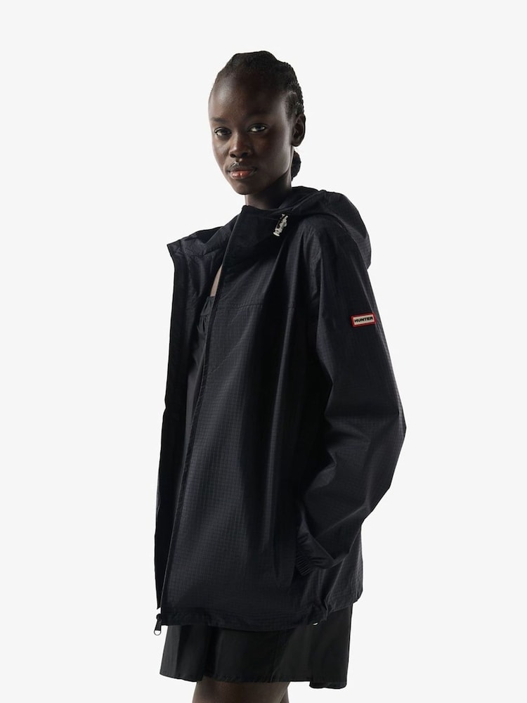 Hunter Black Packable Rain Jacket - Image 1 of 3