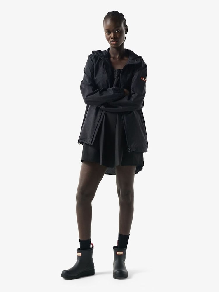 Hunter Black Packable Rain Jacket - Image 3 of 3