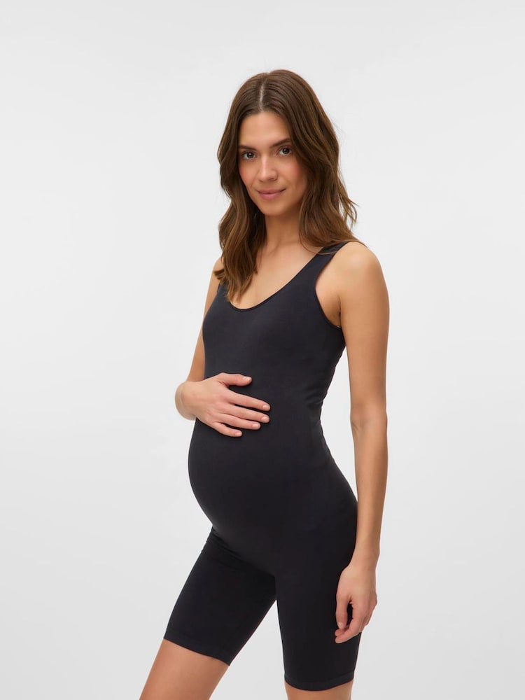Mamalicious Maternity Sleeveless Seamless Playsuit - Image 2 of 5 Mamalicious Maternity Sleeveless Seamless Playsuit - Image 2 of 5