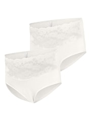 حزمة من 2 ملابس داخلية دانتيل بخصر مرتفع للحوامل من Mamalicious - صورة 3 من 3