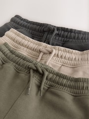 Stone/Khaki/Black Tapered Regular Joggers 3 Pack (3-16yrs) - Image 7 of 7