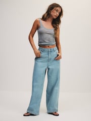 The Set Loose Fit Low Rise Jeans Bleach Wash - Image 1 of 6