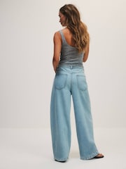 The Set Loose Fit Low Rise Jeans Bleach Wash - Image 3 of 6