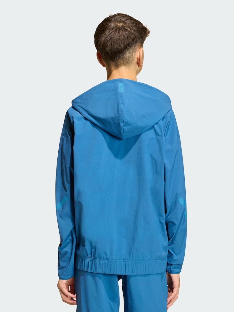adidas Blue Z.N.E. Woven Travel Cover Up Track Top - Image 2 of 5