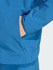 adidas Blue Z.N.E. Woven Travel Cover Up Track Top - Image 4 of 5