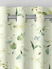 Sophie Allport Soft Green Wild Floral Made to Measure Curtains - Image 7 of 9