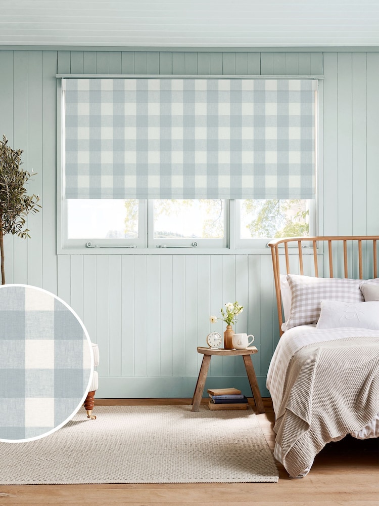 Sophie Allport Pale Blue Gingham Made to Measure - Image 1 of 6