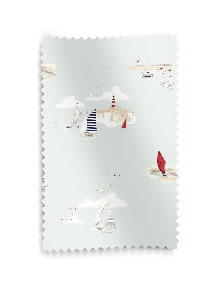 Sophie Allport Blue Coastal Boats Made to Measure - Image 6 of 6 Sophie Allport Blue Coastal Boats Made to Measure - Image 6 of 6