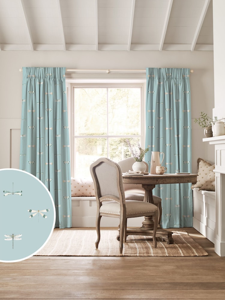 Sophie Allport Blue Stripe Water Colour Dragonfly Made to Measure - Image 1 of 9