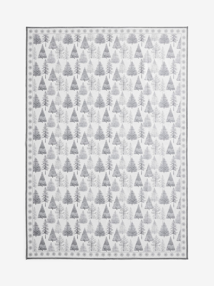 Grey Washable Winter Trees Rug - Image 5 of 5 Grey Washable Winter Trees Rug - Image 5 of 5