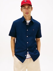 Tommy Jeans Short Sleeve Seersucker Shirt - Image 1 of 5