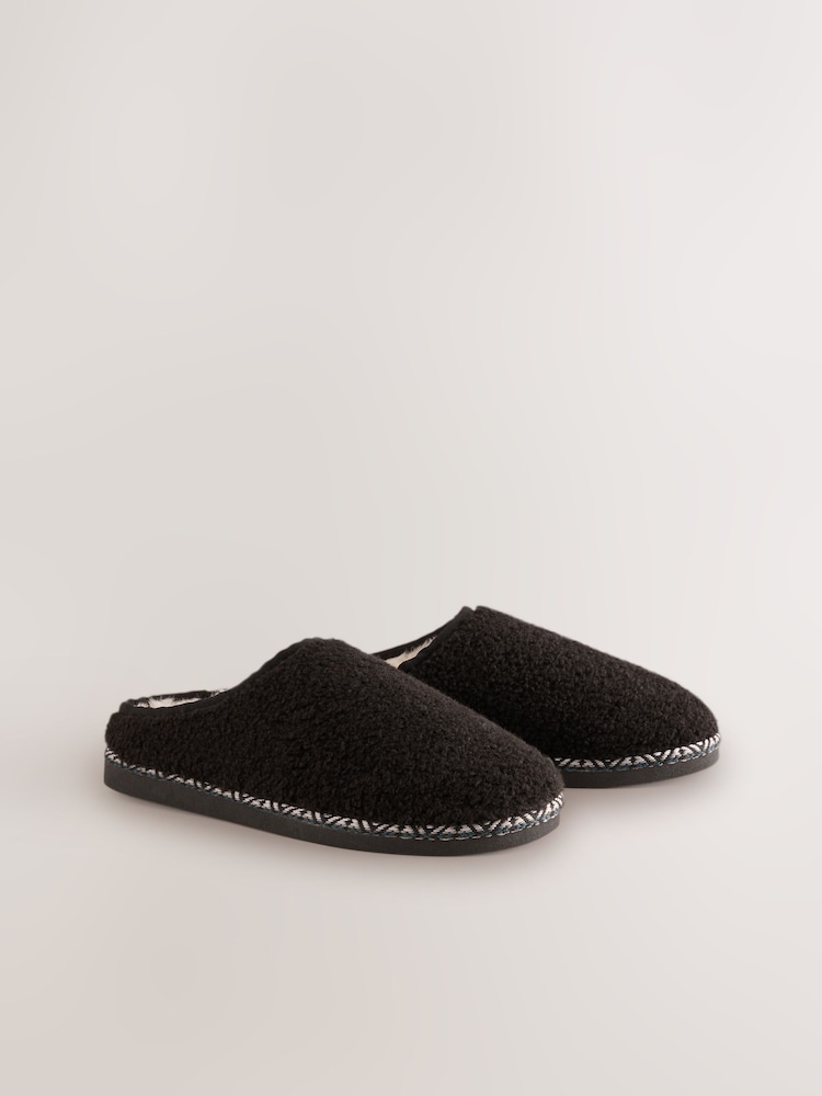 Schwarz - Tape Borg Mule Slippers - Bild 1 von 8