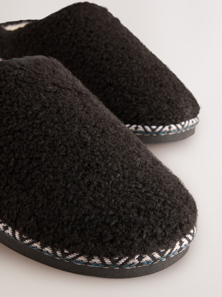 Schwarz - Tape Borg Mule Slippers - Bild 8 von 8