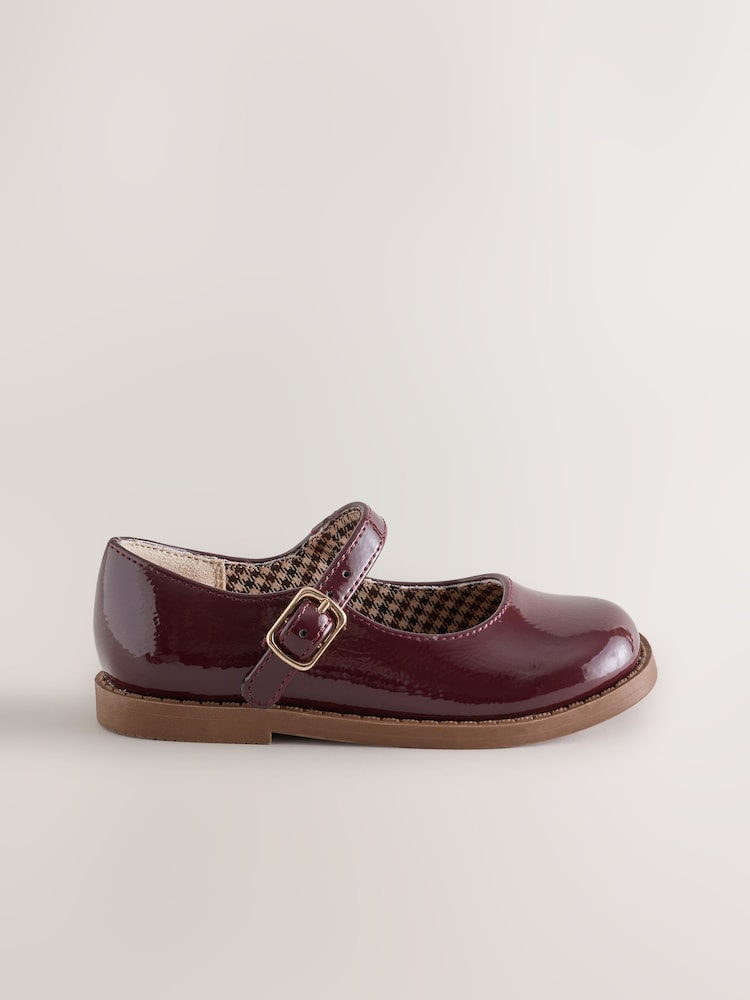 Burgundy Red Square Toe Mary Jane Shoes - Image 2 of 5 Burgundy Red Square Toe Mary Jane Shoes - Image 2 of 5