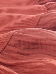Rose Pink Jersey Woven Mix Midi Dress - Image 7 of 7