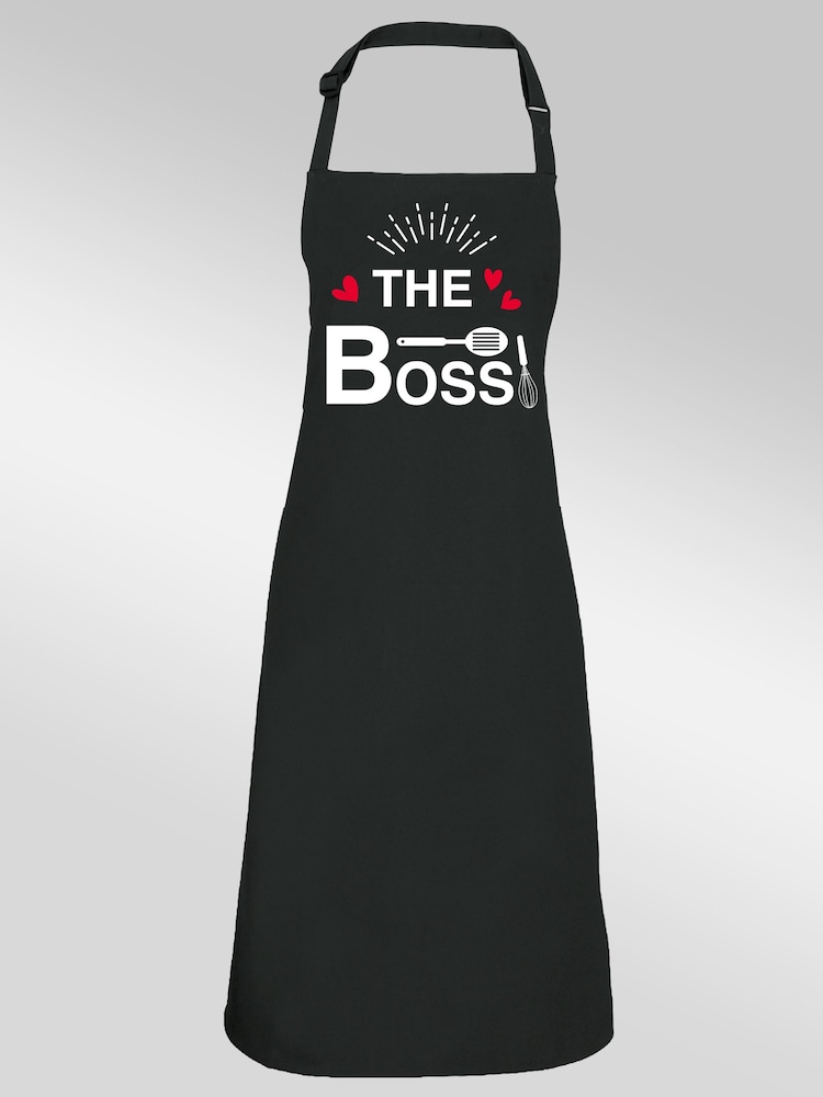 Brands In Black Valentine's Day The Boss Apron - Image 1 of 2
