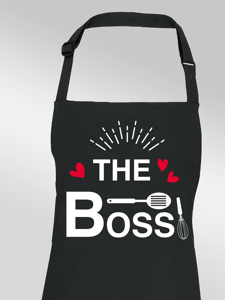 Brands In Black Valentine's Day The Boss Apron - Image 2 of 2