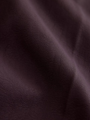 Burgundy Red Faux Leather Bootcut Trousers - Image 8 of 8